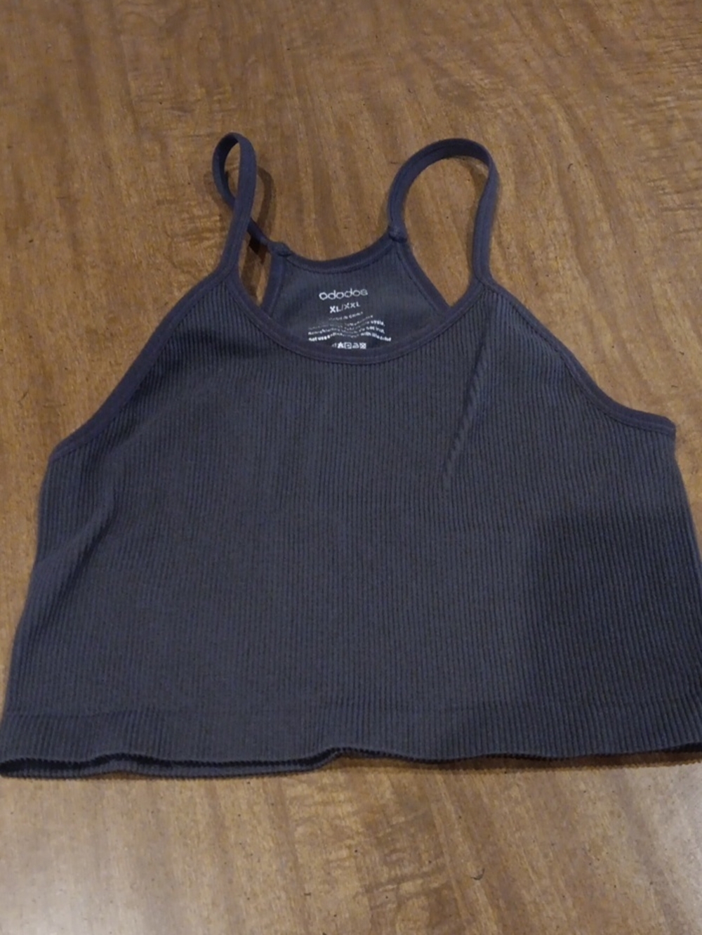 Ribbed Cropped Camisole Tank